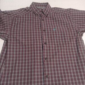 Ariat Pro Series Men's Long Sleeve Button Down Western Shirt S 10021074
